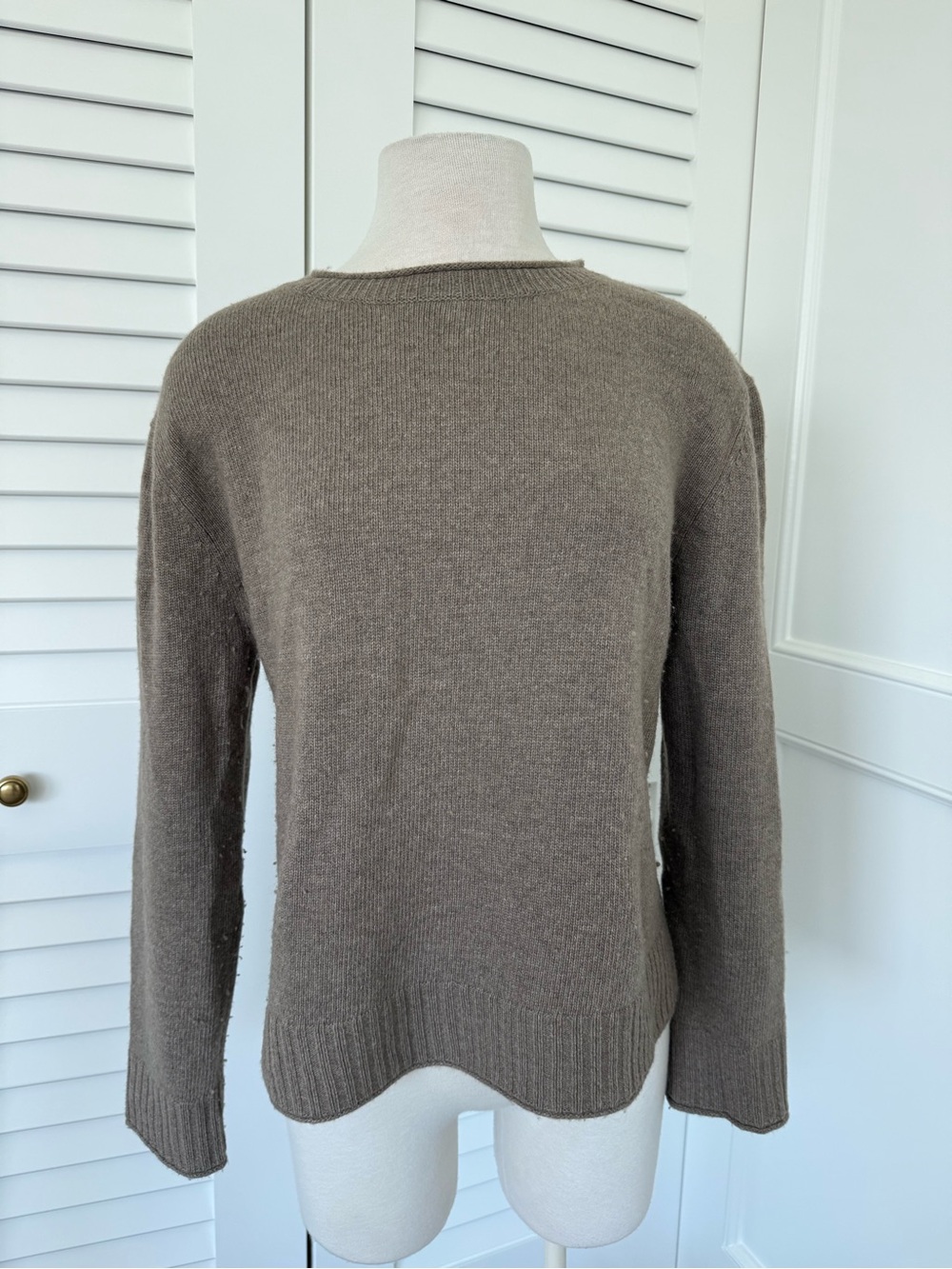 Jenni Kayne Taupe Crewneck Sweater